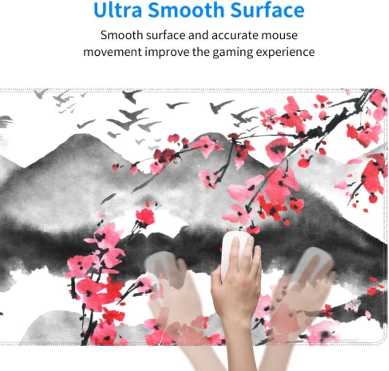 KASTWAVE Japanese Cherry Blossom Gaming Mouse Pad, 31.5 - Image 5
