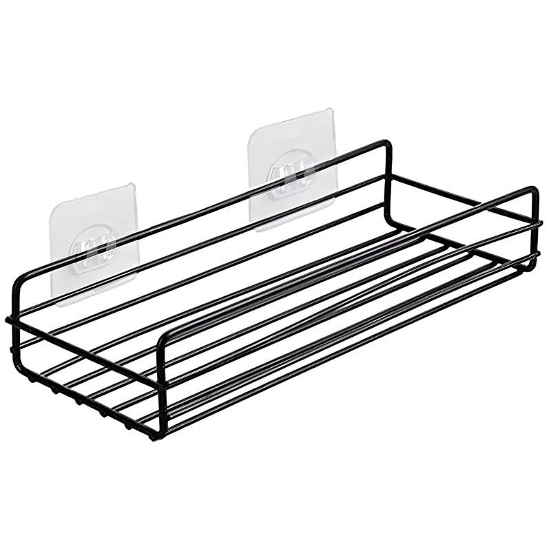 FRALUPO Metal Bathroom Organiser Without Drill Bathroom Corner Shelf Adhesive Stand for Corner Rack for Bathroom, Shampoo Holder Multipurpose Bathroom Shelf (Pack of 1) (Bathroom Shelf 2) - Image 1