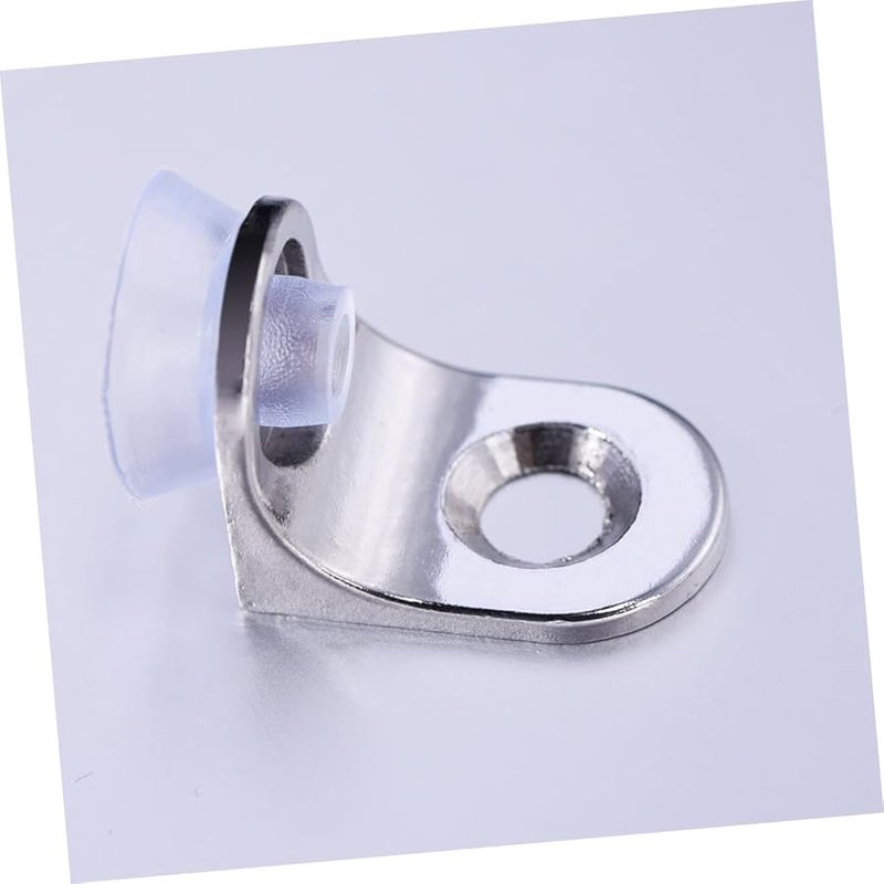 Tehaux 10Pcs Black Shelf Support Brackets With Removable Suction Cups And Screws - Image 3