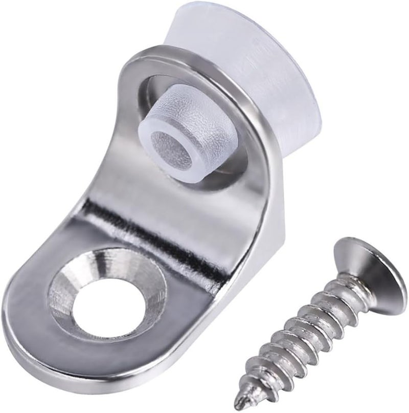 Tehaux 10Pcs Black Shelf Support Brackets With Removable Suction Cups And Screws - Image 2