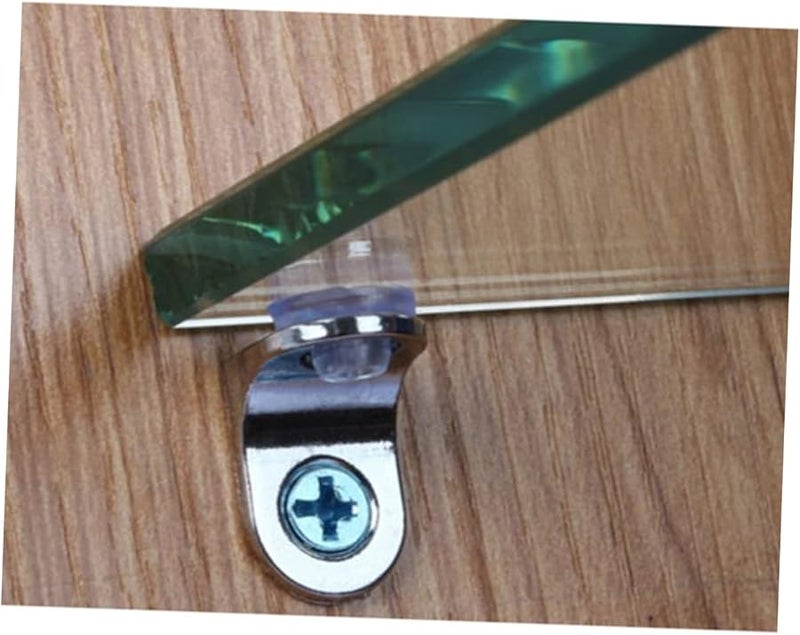 Tehaux 10Pcs Black Shelf Support Brackets With Removable Suction Cups And Screws - Image 5