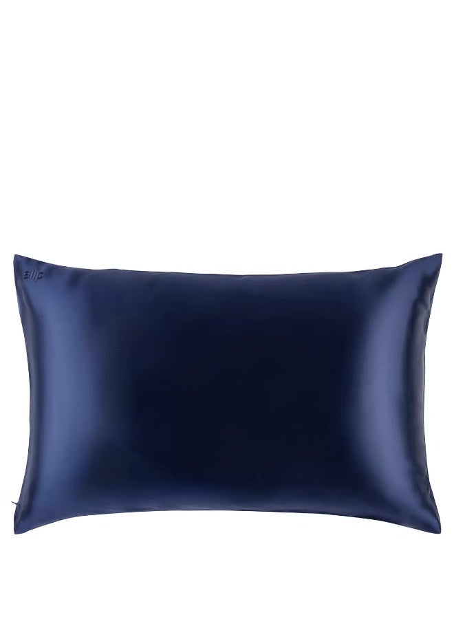 Slip Silk Pillowcase - Queen - Navy - Image 3