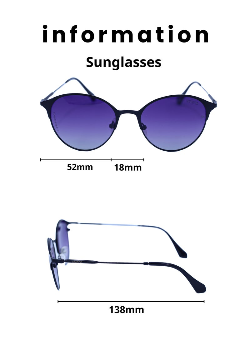 بالينو نظارة شمسية بإطار دائري - تصميم كلاسيكي وأنيق يناسب جميع الإطلالات | حماية 100% من الأشعة فوق البنفسجية UV | عدسات مقاومة للخدوش وعالية الجودة - Image 4