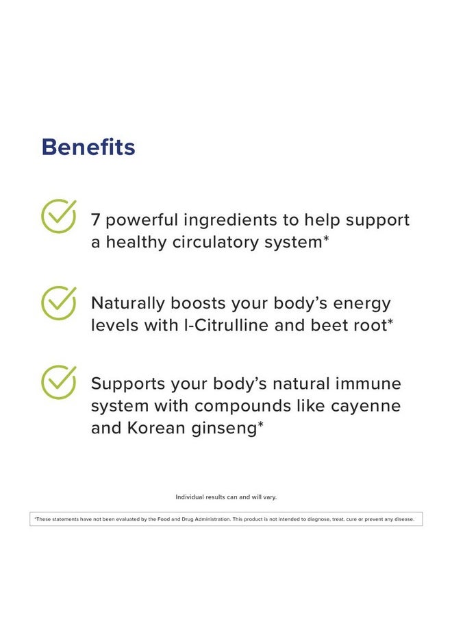 ® Enhanced Circulation Formula Blood Flow Support Supplement 150 Count
