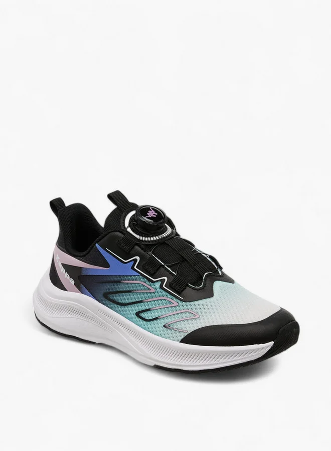 Kappa Girls' Printed Sports Shoes with Rotating Buckle Closure