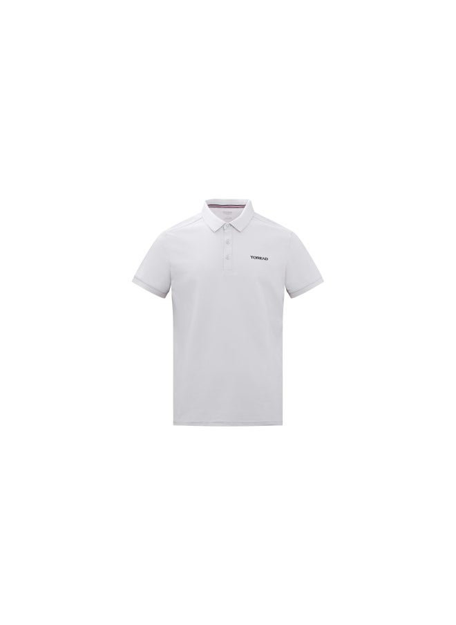 TOREAD - TAJJBN81771 Men's Functional Polo T-Shirt Mountain Shadow Gray - Image 1