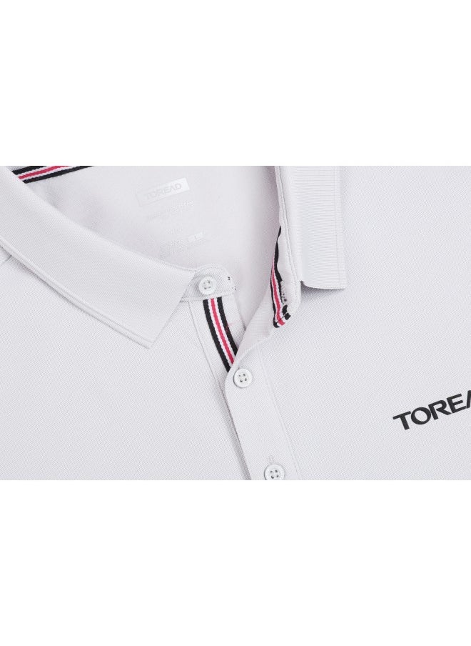 TOREAD - TAJJBN81771 Men's Functional Polo T-Shirt Mountain Shadow Gray - Image 1