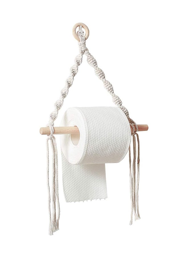 Antikiano - Wall Hanging Decorative Kitchen Tissue Toilet Paper Holder Natural - Image 1