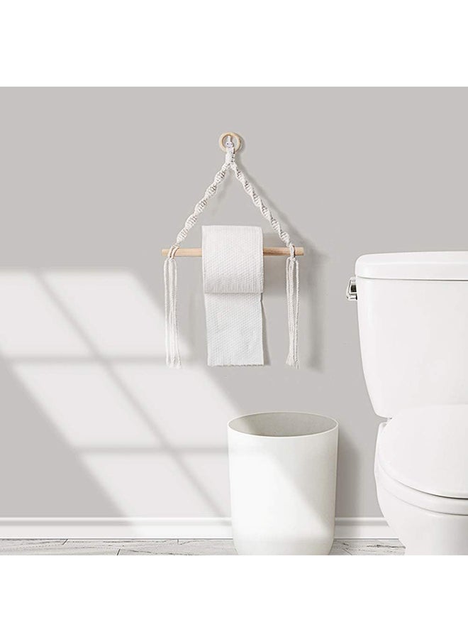 Antikiano - Wall Hanging Decorative Kitchen Tissue Toilet Paper Holder Natural - Image 1