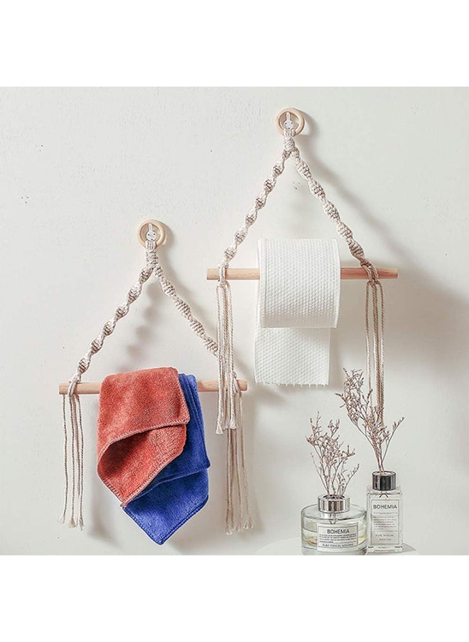 Antikiano - Wall Hanging Decorative Kitchen Tissue Toilet Paper Holder Natural - Image 1