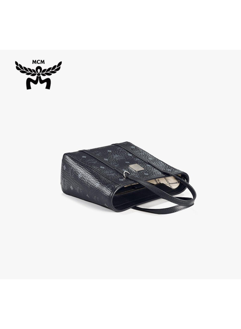 MCM TONI Mini handbag Diagonal tote bag（Black） - Image 3