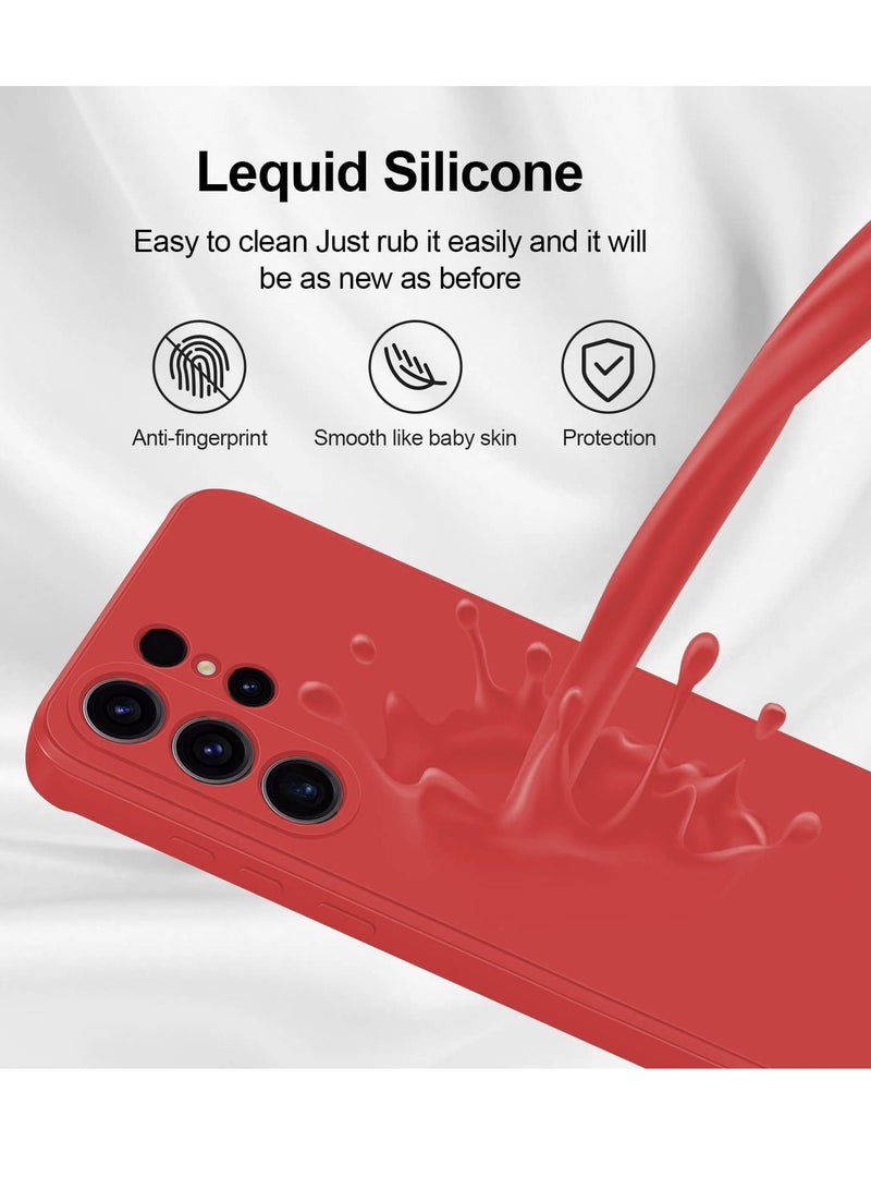 BORTONY S23 Ultra Case Liquid Silicone Shockproof Camera Protection with Inside Microfiber Lining Compatible with Samsung Galaxy S23 Ultra Cover 6.8 Inch - Image 5