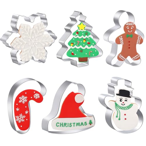 KULENAND 6 PCS Christmas cookie cutters Set - Image 1