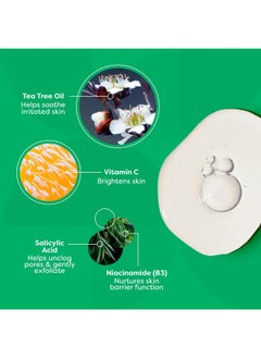 TruSkin TruSkin Tea Tree Oil for Face - Acne Serum - Unclog Pores, Soothe Breakouts - Blemish Spot Treatment for Smooth, Glowing Skin - Tea Tree Oil for Skin + Salicylic Acid, Niacinamide & Retinol - 1 fl oz  - Image 2