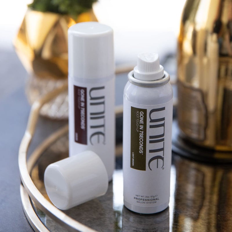UNITE Hair - Gone in 7SECONDS Root Touch-Up - Temporary Root Concealer That Blends and Covers Grays - Ideal for All Hair Types, Light Brown, 2.0 oz - Image 3
