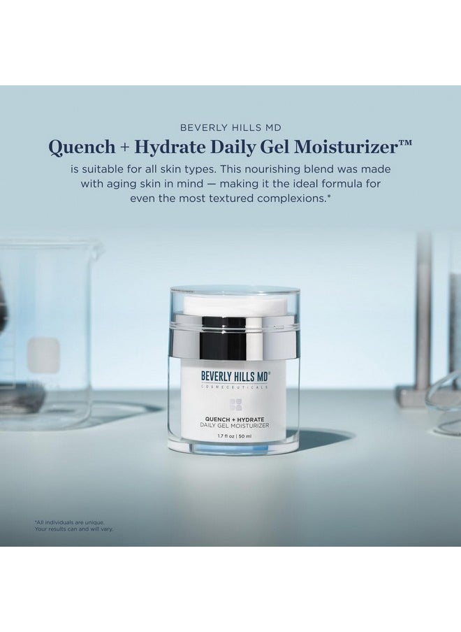Beverly Hills MD - Quench + Hydrate Daily Gel Moisturizer Visibly Smooth Plump Hydrate Face & Neck For Wrinkles Sagging Skin Smoothing & Reenergizing Visibly Reduce Signs Of Aging W/Niacinamide - Image 1