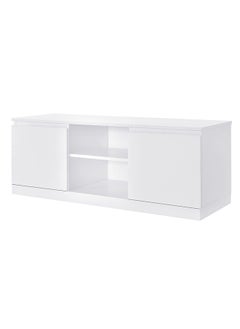 DANUBE HOME V2 Cenon TV Cabinet For Up To 50 Inches TV Entertainment Modern Design Wall Unit Furniture Wooden TV Stand For Living Room, Bedroom Made in Malaysia TV Unit Rack L130XW45XH50 cm - White  - Image 3