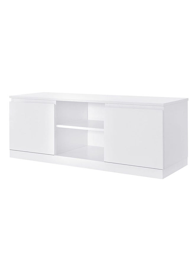 DANUBE HOME V2 Cenon TV Cabinet For Up To 50 Inches TV Entertainment Modern Design Wall Unit Furniture Wooden TV Stand For Living Room, Bedroom Made in Malaysia TV Unit Rack L130XW45XH50 cm - White  - Image 3