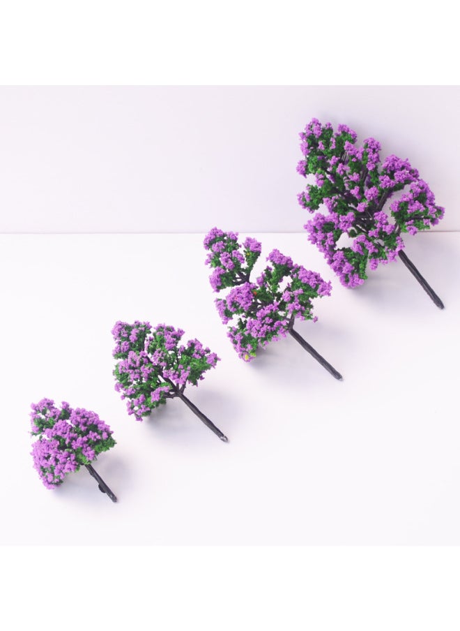 Generic - Mini Landscape Tree Plastic Model Flower Tree Finished Tree Cypress Tree Building Sand Table Micro Landscape Handmade Material-Color:MR190 Cypress -7.5cm - Image 1