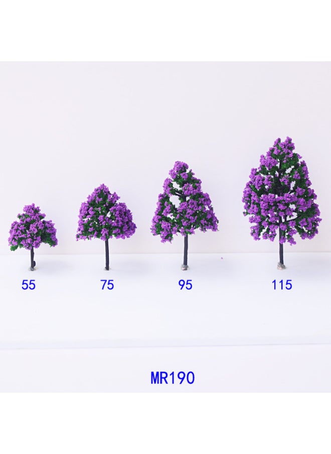 Generic - Mini Landscape Tree Plastic Model Flower Tree Finished Tree Cypress Tree Building Sand Table Micro Landscape Handmade Material-Color:MR190 Cypress -7.5cm - Image 1
