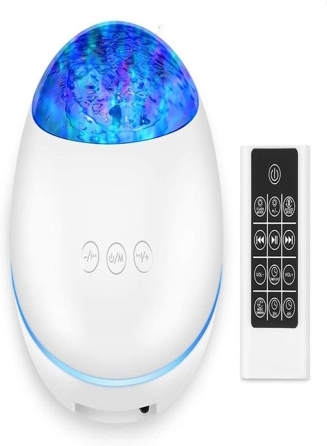 Abhsant Ocean Wave Projector Night Light Lamp Wireless Music Player Remote Control Water Wave Color Led Projector for Baby - Image 4