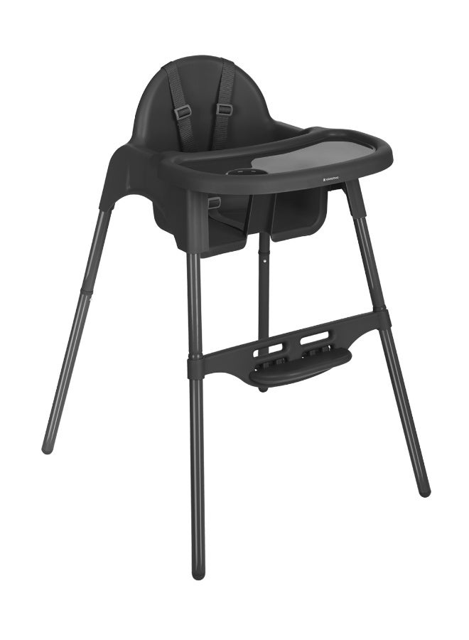 KIKKABOO كرسي عالٍ 2 في 1 جامي أسود - Image 1
