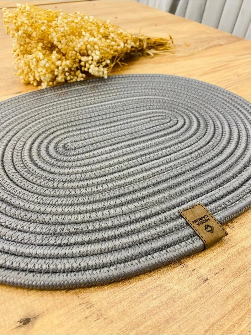 BDZ Deri BDZ Leather Jute Wicker American Service Oval Underplate