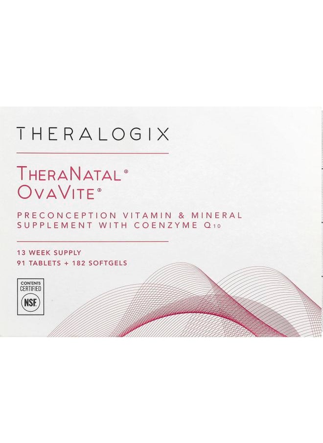 Theralogix - TheraNatal OvaVite 91 Tablets + 182 Softgels - Image 1