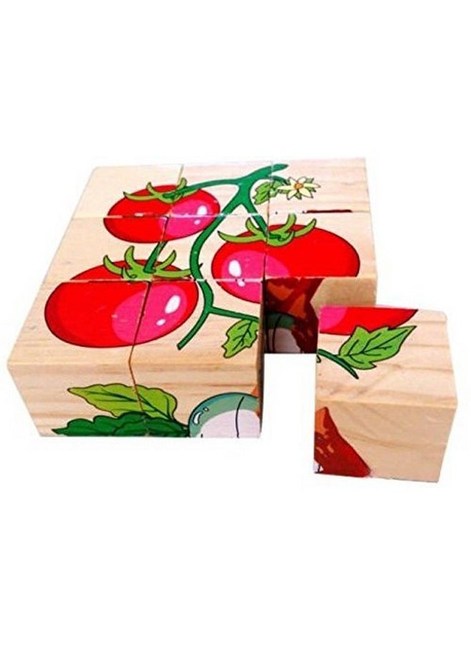 Vibgyor Vibes Early Age 6 In 1 Wood Block Puzzles For Small Kids (Multicolor)  - Image 2