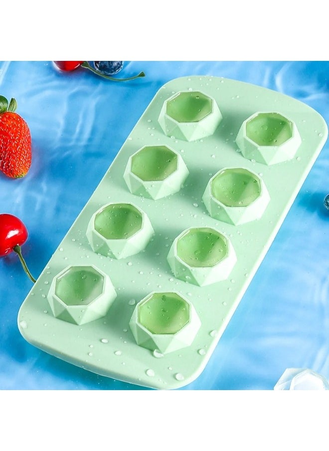 Generic SILICONE CHOCOLATE MOULD - Eco-friendly reusable diamond shape 8 grid silicone ice tray lattice ice-cream dessert silicone ice tray molds  - Image 5