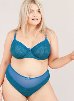 Lace Detail High Waist Brief