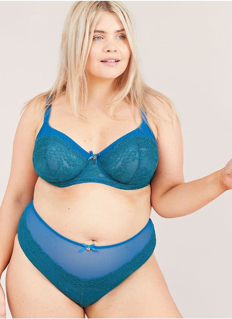 Oola - Lace Detail High Waist Brief - Image 1