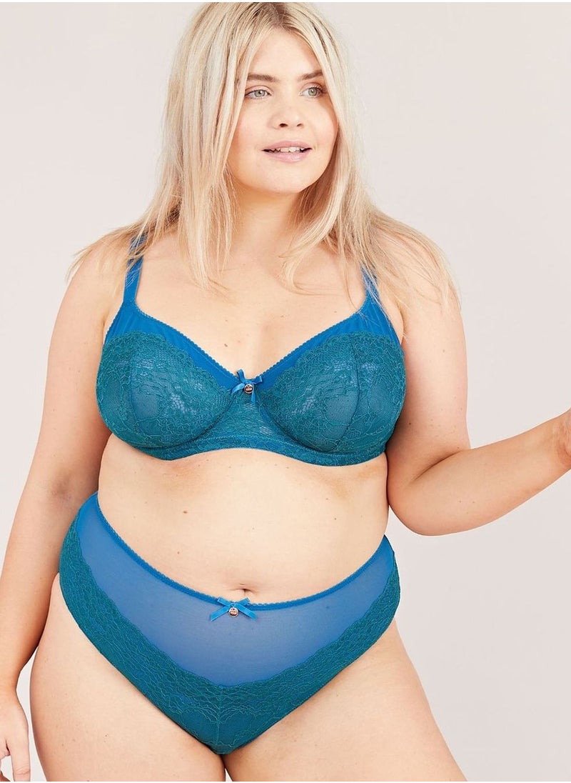 Oola - Lace Detail High Waist Brief - Image 1
