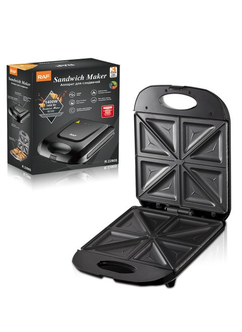 8 Slice Non Stick Personal Breakfast Bread Toaster Triangle Sandwich Maker 1400W Automatic Temperature Control for Home Use