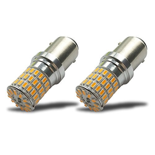 iBrightstar 9-30V Extremely Bright 1157 2057 2357 7528 BAY15D LED Bulbs Replacement for Turn Signal Lights, Amber Yellow - Image 1