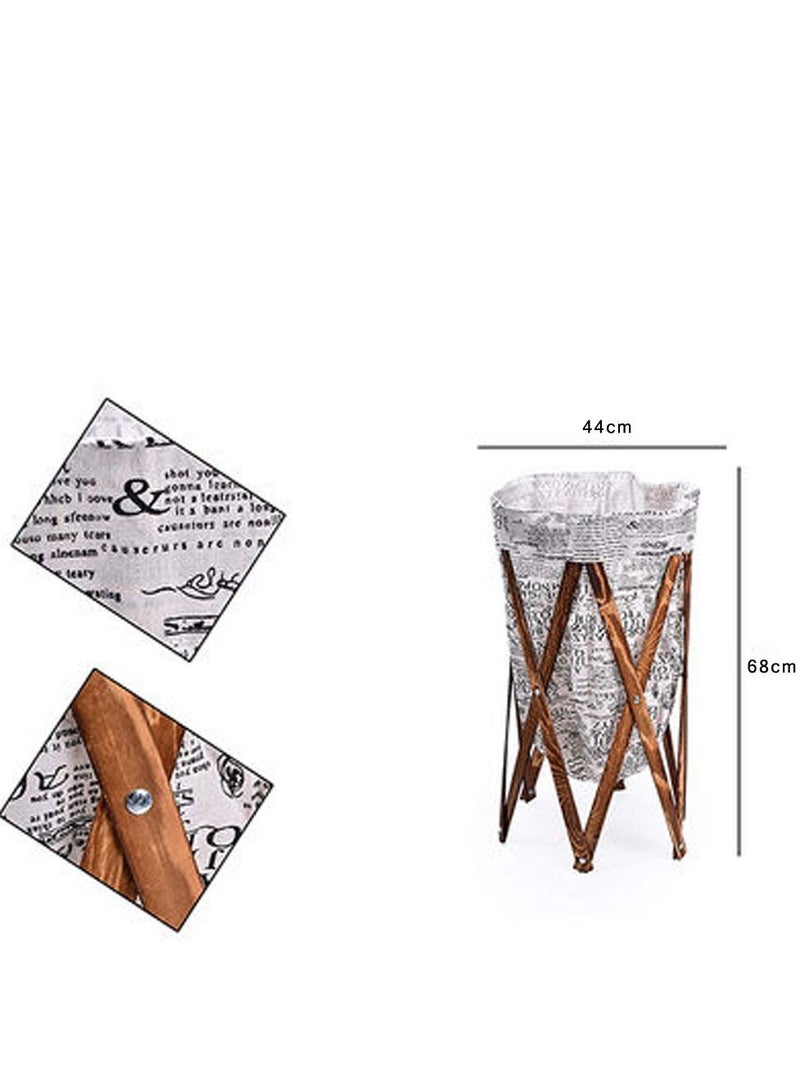 LINGWEI Laundry Basket Storage Organizer Foldable Liner Fabric Bag - Image 4