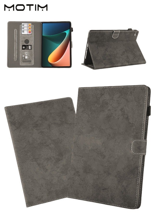 Motim Tablet Case for Xiaomi Redmi Pad 10.61 Inch, PU Leather Slim Protective Shell Back Cover, Smart Case with Card Holder/Pen Slot/Multi-angle Support /Support Auto Wake | Sleep  - Image 1