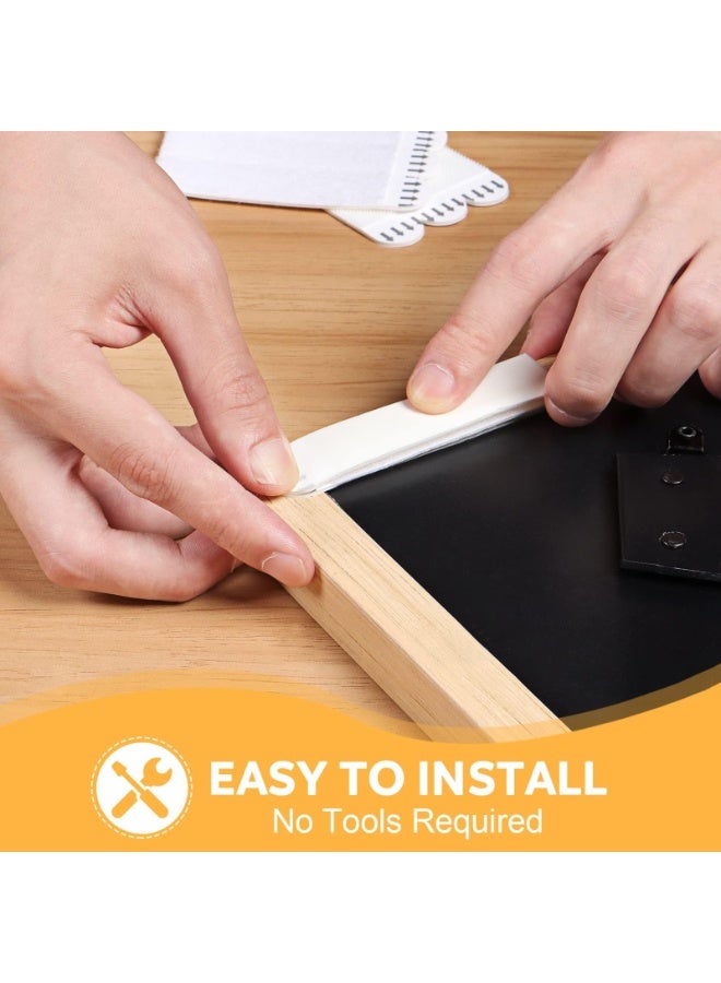36 Pairs Heavy Duty Picture Hanging Strips – 9.3×1.9 cm, Damage‑Free Adhesive Mounting Tapes for Frames & Wall Décor, Holds up to 9 kg (4 Strips) - Image 4
