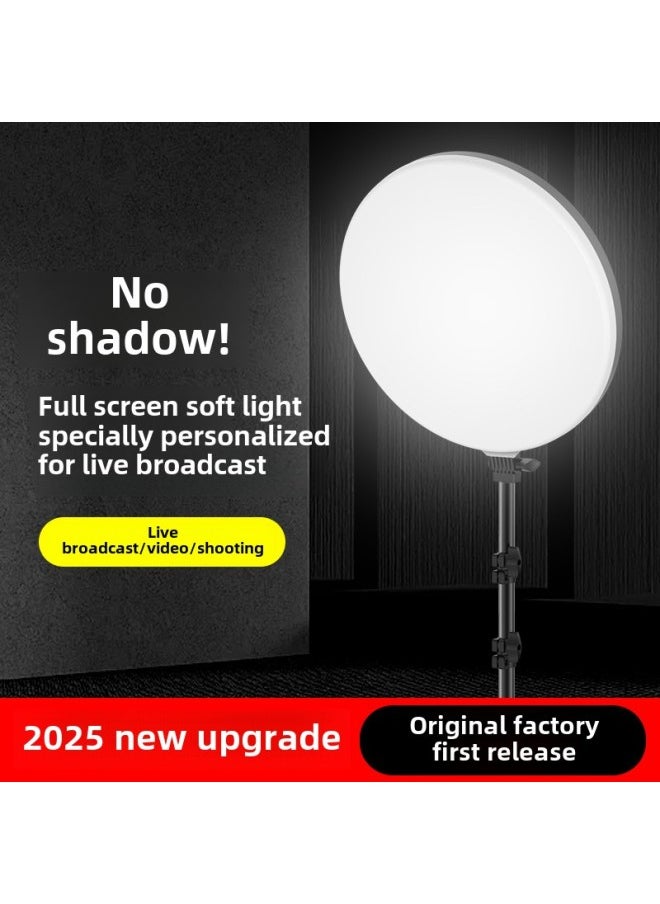Generic - Source Full Screen Live Light Supplementing Light Live Beauty Light Self-timer Lighting Light Desktop Floor Mobile Phone Bracket-Specifications:10 Inch Full Screen - Image 1