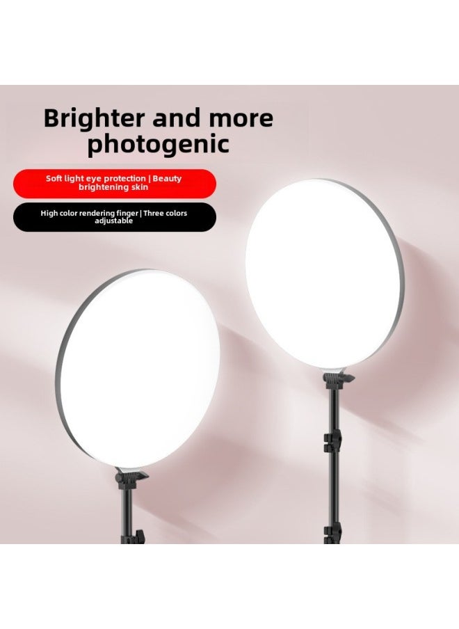Generic - Source Full Screen Live Light Supplementing Light Live Beauty Light Self-timer Lighting Light Desktop Floor Mobile Phone Bracket-Specifications:10 Inch Full Screen - Image 1