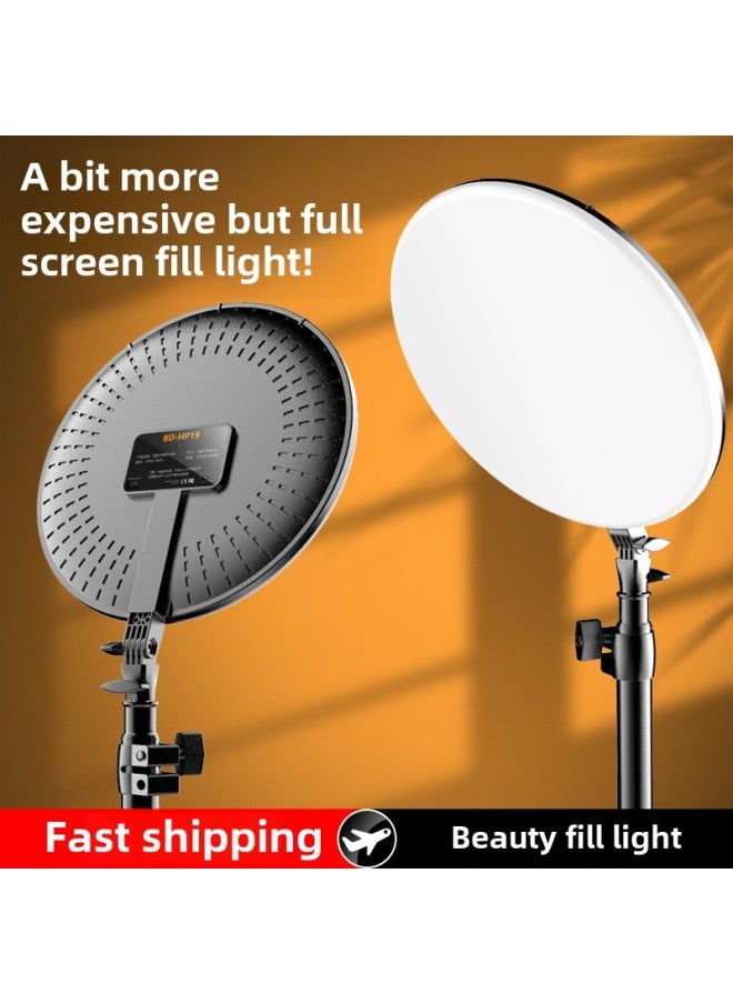Generic - Source Full Screen Live Light Supplementing Light Live Beauty Light Self-timer Lighting Light Desktop Floor Mobile Phone Bracket-Specifications:10 Inch Full Screen - Image 1