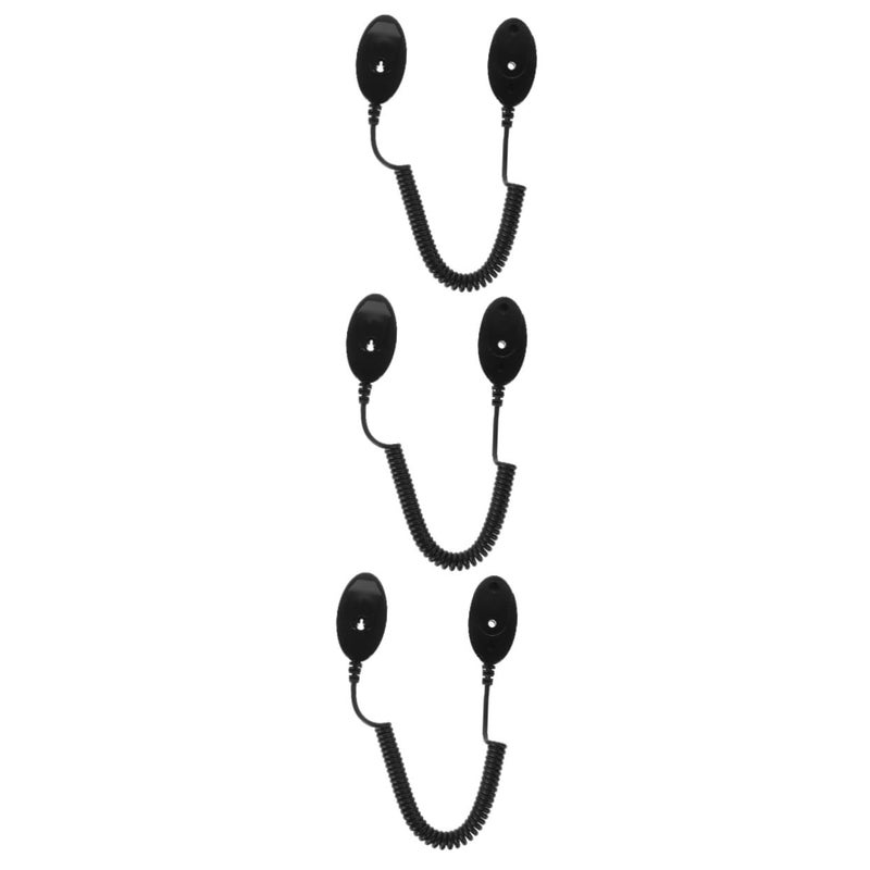 3 Pack Retractable Remote Control Leash With Adhesive Hook For Tablets Game Controllers - Image 2