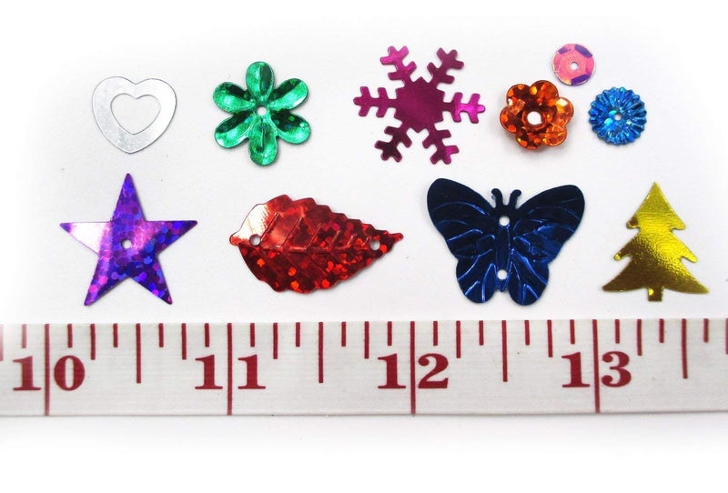 ALL in ONE Sequins and Spangles Mix: Assorted Color and Shape (100 gram) - Image 2