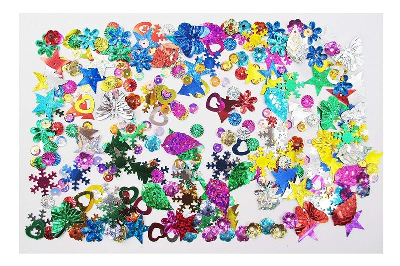 ALL in ONE Sequins and Spangles Mix: Assorted Color and Shape (100 gram) - Image 4