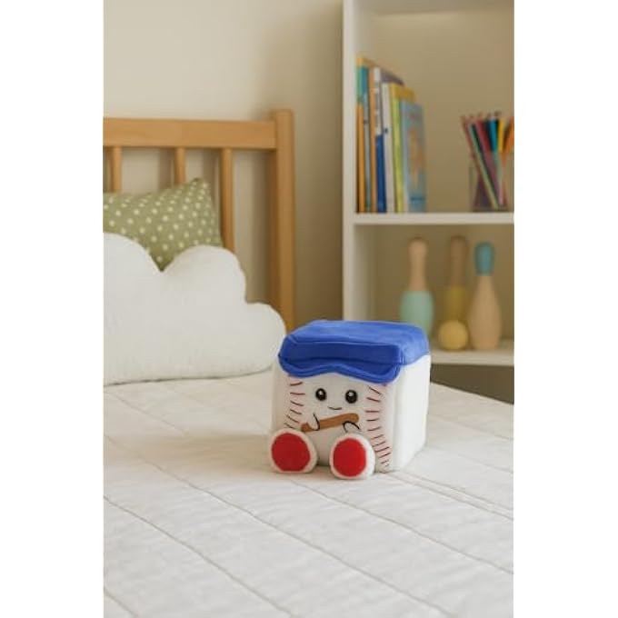 MGM Toy - Squarepal - Baseball - Anti-Stress Plush - 193618 - Memory Foam - Gadget - Gift - Sports - Rehabilitation - Anxiety - Sensory Toy - From 2 Years - Image 3