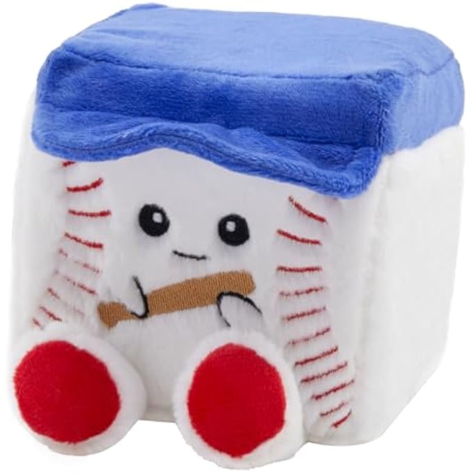 MGM Toy - Squarepal - Baseball - Anti-Stress Plush - 193618 - Memory Foam - Gadget - Gift - Sports - Rehabilitation - Anxiety - Sensory Toy - From 2 Years - Image 1