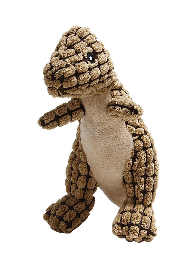 نيبمينينت Cute Dinosaur Shaped Molar Plush Toy Brown 35x11x22cm