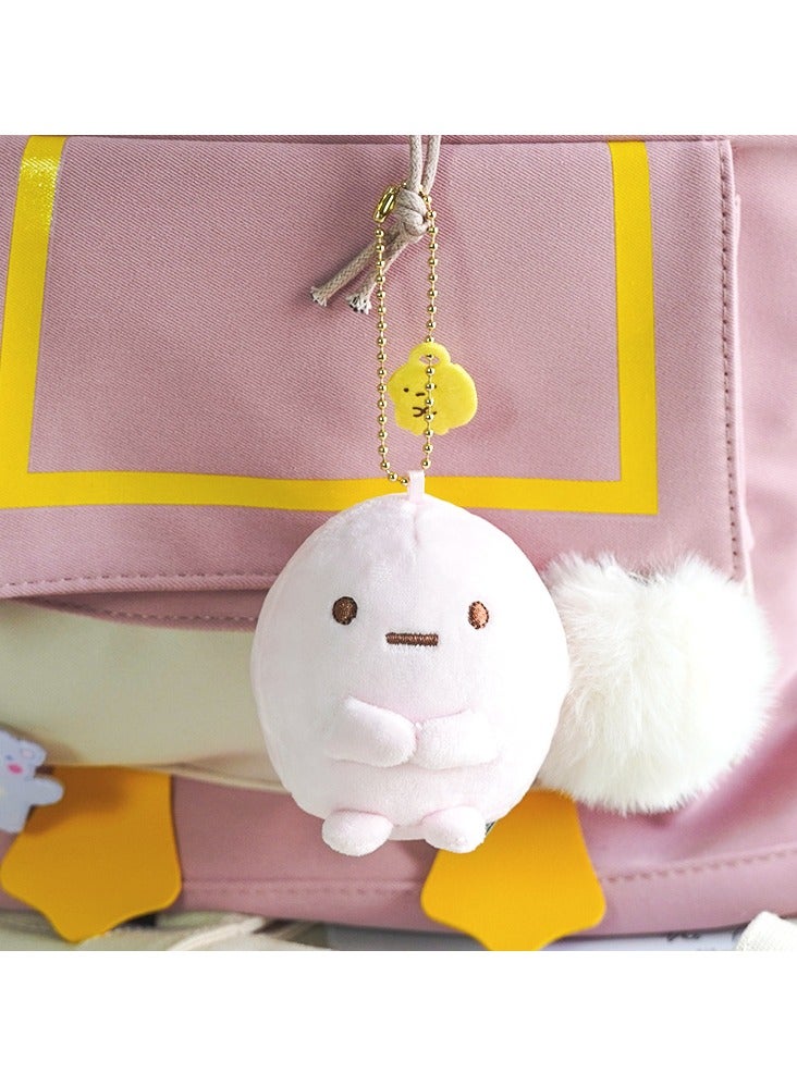 general Cute Corner Creatures Fried Shrimp Plush Keychain Doll, Cartoon Toy, and Bag Pendant