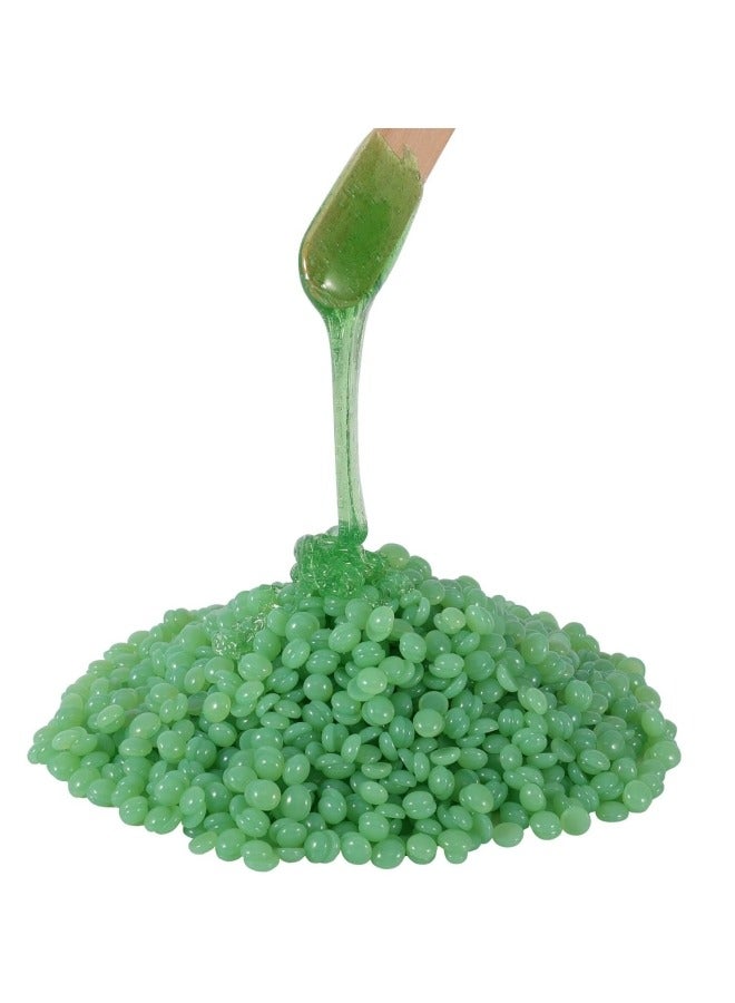 Hard Wax Beads, Bikini Waxing Beans for Hair Removal, Women Wax for Face, Leg, Chest, Back and Lip(Aloe Scent)
