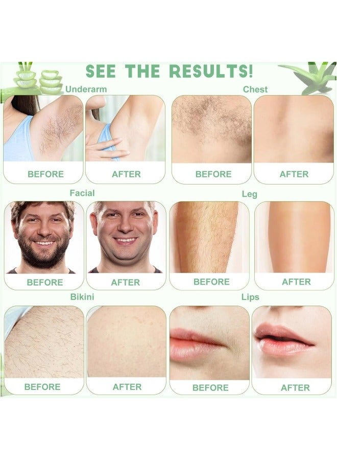 Hard Wax Beads, Bikini Waxing Beans for Hair Removal, Women Wax for Face, Leg, Chest, Back and Lip(Aloe Scent)